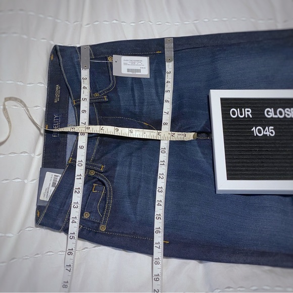 Fidelity Belladonna Mid Rise Boot Cut in Tao Blue 27X34 - Picture 7 of 7